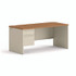 HON COMPANY 38292LCL 38000 Series Left Pedestal Desk, 66" x 30" x 29.5", Harvest/Putty