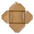 GEN PAPERBOX2 Reclosable Kraft Take-Out Box, 54 oz, 8.51 x 6.3 x 1.8, Brown, Paper, 200/Carton