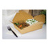 GEN PAPERBOX2 Reclosable Kraft Take-Out Box, 54 oz, 8.51 x 6.3 x 1.8, Brown, Paper, 200/Carton