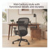 UNION & SCALE 24398973 MidMod Storage Desk, Gold Pull, 59.7" x 29.4" x 29.5", Espresso