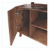 UNION & SCALE 24398973 MidMod Storage Desk, Gold Pull, 59.7" x 29.4" x 29.5", Espresso