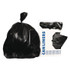 HERITAGE X6639QK Reprocessed Resin Can Liners, 33 gal, 2 mil, 33" x 39", Black, 100/Carton