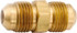 ANDERSON METALS 754042-06 Lead Free Brass Flared Tube Union: 3/8" Tube OD, 45 ° Flared Angle