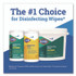 CLOROX SALES CO. 31547 Disinfecting Wipes, 1-Ply, 7 x 8, Fresh Scent, White, 700/Bucket