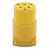 Eaton Crouse-Hinds 3 Wire Grounded Vinyl Plug, 15 A, 125 V, Vinyl, Female