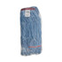 BOARDWALK 503BLNB Super Loop Wet Mop Head, Cotton/Synthetic Fiber, 1" Headband, Large Size, Blue, 12/Carton