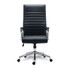 ALERA ED41B19 Alera Eddleston Leather Manager Chair, Supports Up to 275 lb, Black Seat/Back, Chrome Base
