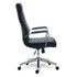 ALERA ED41B19 Alera Eddleston Leather Manager Chair, Supports Up to 275 lb, Black Seat/Back, Chrome Base