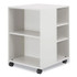 DURABLE OFFICE PRODUCTS CORP. 311302 Flexible Multi-Functional Cart for Office Storage, Wood, 6 Shelves, 20.79 x 23.31 x 29.45, White