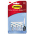 3M/COMMERCIAL TAPE DIV. Command™ 17067CLRES Clear Hooks and Strips, Small, Plastic/Metal, 0.5 lb Capacity, 3 Hooks and 4 Strips/Pack