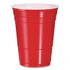 DART P16R SOLO Party Plastic Cold Drink Cups, 16 oz, Red, 50/Bag, 20 Bags/Carton