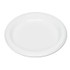 TABLEMATE PRODUCTS, CO. 7644WH Plastic Dinnerware, Plates, 7" dia, White, 125/Pack