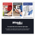 KIMBERLY-CLARK PROFESSIONAL WypAll® 41025 Power Clean X80 Heavy Duty Cloths, Jumbo Roll, 12.4 x 12.2, White, 455/Roll