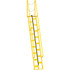 Vestil ATS-11-68 Steel Wall Mounted Ladder: 173-5/8" High, 17 Steps, 350 lb Capacity