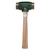 Garland Mfg Split Head Hammer, 4 lb Head, 2 in dia Face, 14 in Handle, Green/Natural, Rawhide