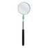Ullman Telescoping Inspection Mirror, Round, 3-1/4 in dia, 11 in L to 15 in L
