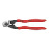 KNIPEX Wire Rope Cutters, 190 mm OAL, Shear Cut/Precise Crimping, 2.5 mm to 7.0 mm
