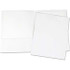 UNIVERSAL UNV56417 Pocket Folder: Letter, White, 25/Pack