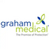 Graham Medical  82025 Disposable Headband, Black, Elastic, Latex Free, Velcro Closure, 48/pk 10 pk/cs