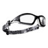 Bolle Bolle Safety Tracker Series Safety Glasses, Clear Lens, Clear, Black Frame, Foam, Rubber