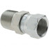 Parker KP24541 Steel Flared Tube Connector: 1/2" Tube OD, 1/2-14 Thread, 37 ° Flared Angle