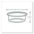 VEGWARE CF7057 Portion Pots, 2 oz, Plastic, Clear, 2,000/Carton
