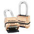 Master Lock® ProSeries® Resettable Combination Padlock, 3/8 in dia x 15/16 in W x 2-1/16 in H Shackle, Brass, Carded