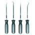 Ullman 4-Pc Hook and Pick Set, Steel, 5-1/16 in L
