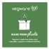 VEGWARE WHBRG83HW White Molded Fiber Clamshell Containers, Compostable, 3 Compartments, 7.9 x 7.9 x 2.9, White, Sugarcane, 200/Carton