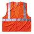 Ergodyne 21045 GloWear® 8210Z Type R Class 2 Economy Vest with Pocket, Zipper Closure, L/XL, Orange