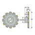 Seco 02713376 Indexable Slotting Cutter: 12 mm Cutting Width, 200 mm Cutter Dia, Shell Mount Connection, 53.49 mm Max Depth of Cut, 40 mm Hole