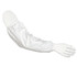 DuPont™ DuPont™ Tyvek® Tyvek® IsoClean® Sleeve, 18 in L, Elastic Bicep/Wrist Closures, One Size Fits Most, White