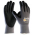 PIP® MaxiFlex® Endurance™ MicroFoam Grip/Micro Dot Palm Coated Gloves, Large, Black/Gray, Palm and Finger Coated