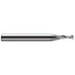 Harvey Tool 809393 Square End Mill: 3/32'' Dia, 1/2'' LOC, 1/4'' Shank Dia, 2-1/2'' OAL, 2 Flutes, Solid Carbide