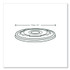 VEGWARE VLID115S 115-Series Flat Hot Lids, Compostable, For Use With 115-Series Soup Containers, White, Plastic, 500/Carton