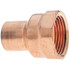 Mueller Industries BDNA-15653 Wrot Copper Pipe Adapter: 3/4" x 1" Fitting, C x F