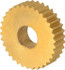 Dorian Tool 73310126506 Standard Knurl Wheel: 3/4" Dia, 90 ° Tooth Angle, 14 TPI, Straight, Cobalt