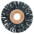 Weiler 17551 Wheel Brush:  1-1/4" Wheel Dia,  3/8" Face Width,  Crimped