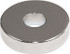 Mag-Mate NE875275200NP35 7/8" Diam, 0.2" Cup Height, 0.2" Overall Height, 38 Lb Average Pull Force, 38 Lb Max Pull Force, Neodymium Rare Earth Cup Magnet