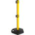 Xpress SAFETY ODSAFEYYB11 Free Standing Stanchion Post: 40" High, 2-1/2" Dia, Plastic & Polymer Post