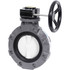 Hayward Flow Control BYV14120A0VG000 Manual Butterfly Valve: 12" Pipe, Gear Handle