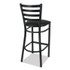 JMC FURNITURE WHBSBLK White Horse Series Barstools, Supports Up to 300 lb, 29.5" Seat Height, Black Seat/Back, Black Frame