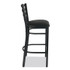 JMC FURNITURE WHBSBLK White Horse Series Barstools, Supports Up to 300 lb, 29.5" Seat Height, Black Seat/Back, Black Frame