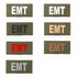 Eleven 10 E10-7001-EMT-RGR/RED 2x4 Med ID Patch