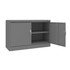 Tennsco J1830SU-LGY Locking Steel Storage Cabinet: 48" Wide, 18" Deep, 30" High