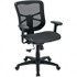 ALERA ALEEL42B18 Task Chair: Mesh, Adjustable Height, 18-1/2 to 22" Seat Height, Black