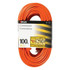 Woods Wire Outdoor Round Vinyl Extension Cord, 100 ft, 1 Outlet, Orange