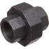 USA Industrials ZUSA-PF-15589 Black Pipe Fittings; Fitting Type: Union ; Fitting Size: 2-1/2" ; End Connections: NPT ; Material: Malleable Iron ; Classification: 150 ; Fitting Shape: Straight