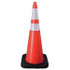 VizCon 16036-HIWB-10 Rigid Cone: Polyethylene, 36" OAH, Fluorescent Orange