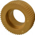Dorian Tool 73310128004 Standard Knurl Wheel: 1" Dia, 90 ° Tooth Angle, 16 TPI, Straight, Cobalt